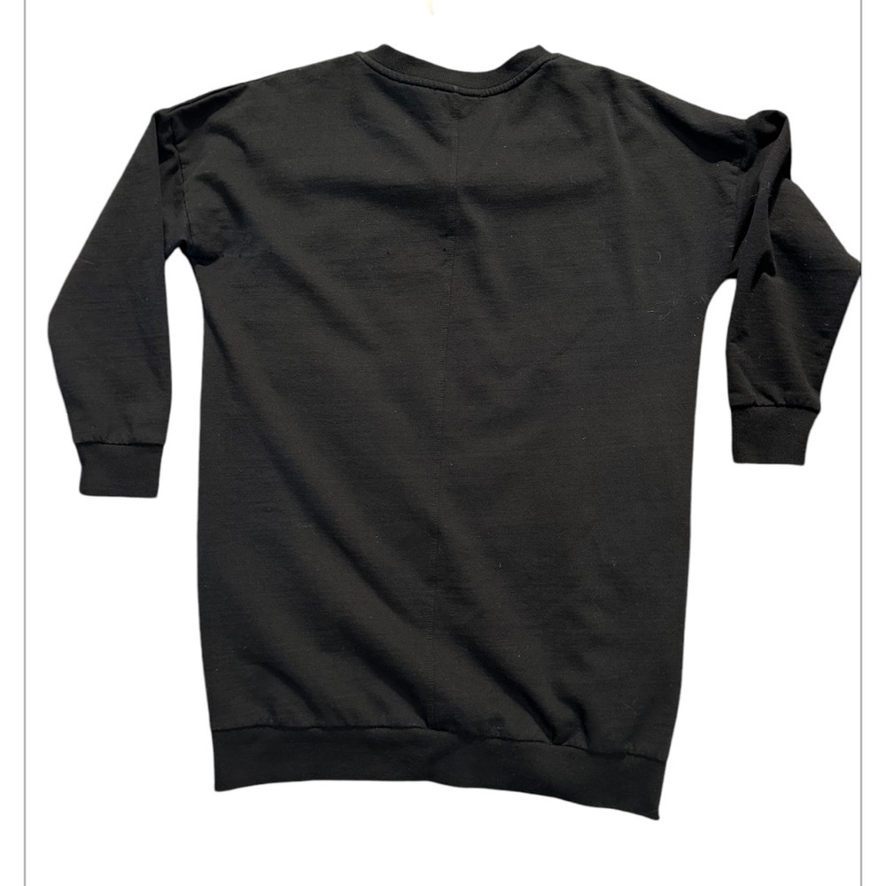 Zenana Outfitters Black Long Sleeve Dress W/Pockets!!! sweatshirt Style - Picture 2 of 4